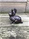 Konijn beeld, gemaakt van gietijzer, konijn,kado - 2 - Thumbnail