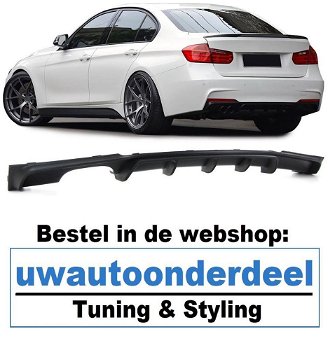 Bmw 3 serie F30 M Pakket Diffuser Performance M3 Dubbel - 0