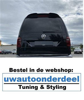 Maxton Design Vw Caddy Spoiler Voorspoiler Achterklep - 6