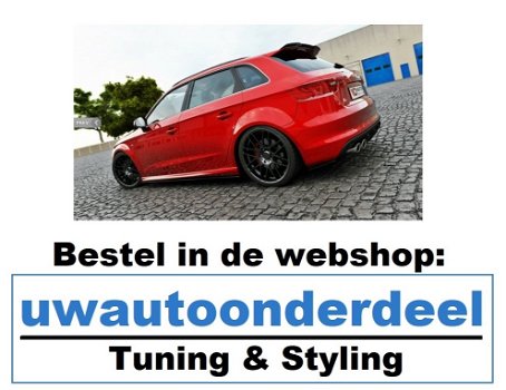 Audi A3 S3 RS3 Spoiler Lip Voorspoiler Maxton Design - 6