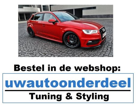 Audi A3 S3 RS3 Spoiler Lip Voorspoiler Maxton Design - 7