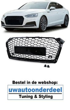 Audi A5 Grill Hoogglans Zwart RS5 Look Tsi Tdi 