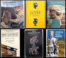 [Oudheid] 6 boeken over oa Herculaneum, Negev, Aphrodisias