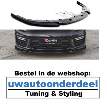 Maxton Design Porsche Panamera Turbo Spoiler Lip - 4