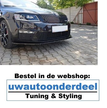 Maxton Design Skoda Octavia RS MK3 Spoiler Splitter Lip - 0