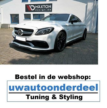 Maxton Design Mercedes C63 AMG Coupe Spoiler Lip Splitter - 0