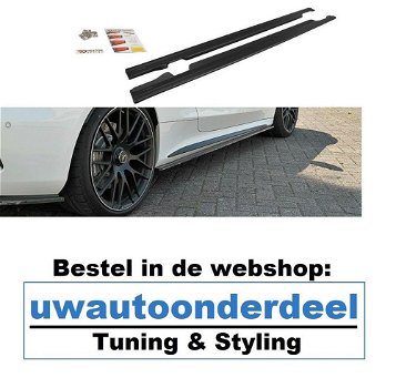 Maxton Design Mercedes C63 AMG Coupe Spoiler Lip Splitter - 3