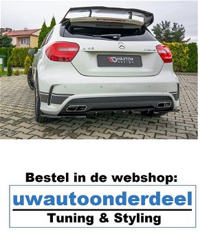 Maxton Design Mercedes A45 AMG Spoiler Lip Splitter W176 - 5