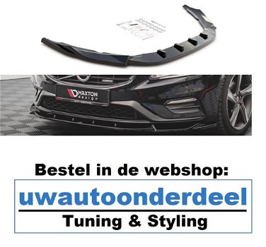 Maxton Design Volvo S60 R Design Spoiler Lip Splitter MK2 - 0