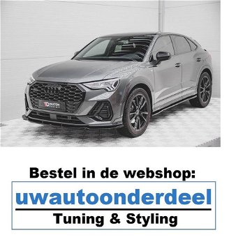 Maxton Design Audi Q3 Sportback Spoiler Lip Splitter - 0