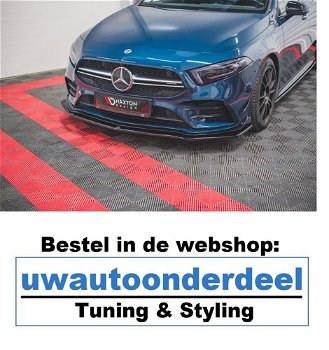 Maxton Design Mercedes A35 AMG Spoiler Lip Splitter - 2