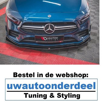 Maxton Design Mercedes A35 AMG Spoiler Lip Splitter - 3