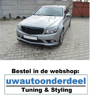 Maxton Design Mercedes W204 C klasse AMG Spoiler Lip Splitter - 0