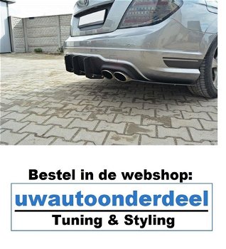 Maxton Design Mercedes W204 C klasse AMG Spoiler Lip Splitter - 3