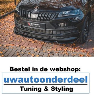 Maxton Design Skoda Karoq Spoiler Lip Splitter Styling - 0