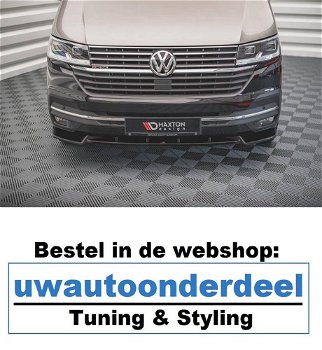 Maxton Design VW Transporter T6.1 Spoiler Lip Splitter - 0