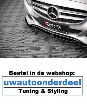 Maxton Design Mercedes C Klasse W205 Spoiler Lip Splitter - 3