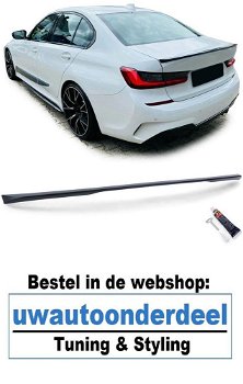 Bmw 3 Serie G20 achterklep spoiler Mat Zwart - 0