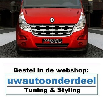 Renault Master Spoiler Lip Voorspoiler Splitter - 0