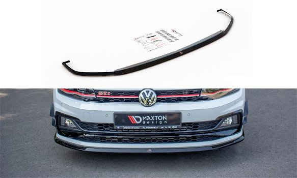 Vw Polo MK6 GTI Spoiler Splitter Lip Diffuser - 5