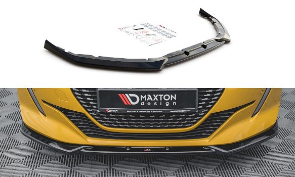 Peugeot 208 MK2 Spoiler Voorspoiler Lip Splitter - 4