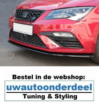 Seat Leon Cupra / FR MK3 Facelift Spoiler Voorspoiler Splitter - 0