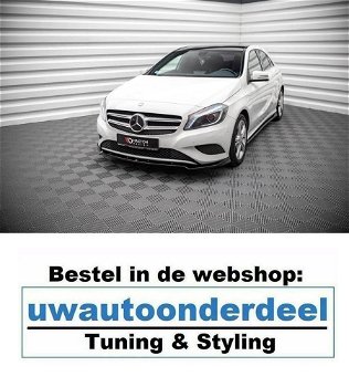 Mercedes A Klasse W176 Voorspoiler Lip Splitter AMG - 0