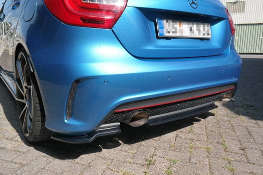 Mercedes W176 AMG Line Spoiler Voorspoiler Lip Splitter - 4