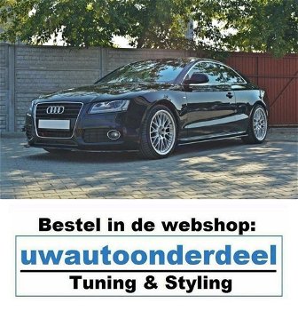 Audi A5 8T Spoiler Voorspoiler Lip Splitter - 0