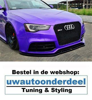 Maxton Design Audi RS5 8T Spoiler Voorspoiler Lip Splitter - 0