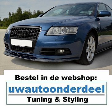 Audi A6 C6 S Line Spoiler Voorspoiler Lip Splitter - 0