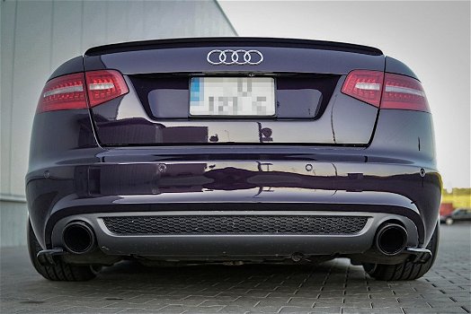 Audi A6 C6 S Line Facelift Limousine Spoiler Voorspoiler Lip Splitter - 5