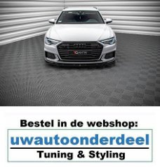 Audi A6 S6 C8 S Line Limousine Spoiler Voorspoiler Lip Splitter