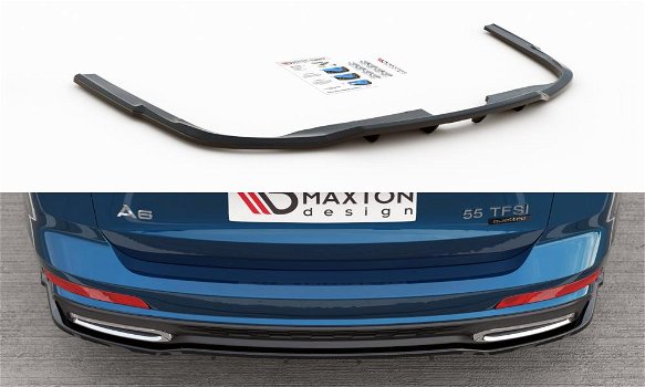 Audi A6 S6 C8 S Line Limousine Spoiler Voorspoiler Lip Splitter - 5