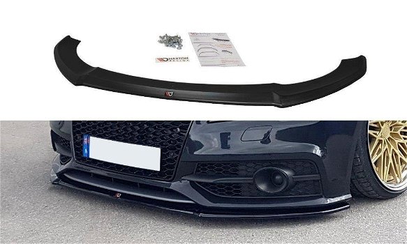 Maxton Design Audi S7 C7 S Line Spoiler Voorspoiler Lip Splitter - 2