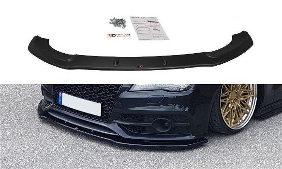 Maxton Design Audi S7 C7 S Line Spoiler Voorspoiler Lip Splitter - 3