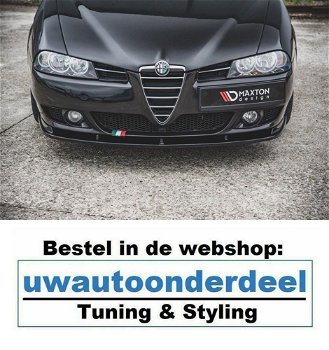 Alfa Romeo 156 Facelift Spoiler Voorspoiler Lip Splitter - 0