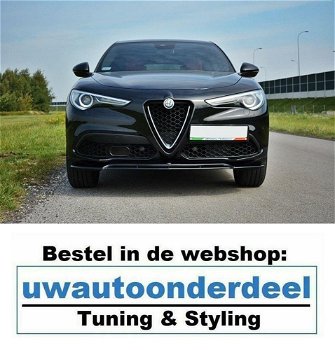 Alfa Romeo Stelvio Spoiler Voorspoiler Lip Splitter - 0