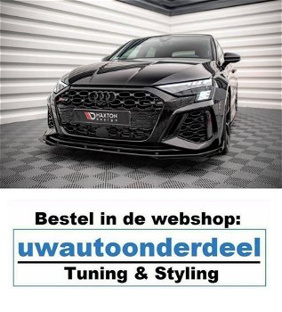 Maxton Design Audi RS3 Sportback 8Y Spoiler Lip Splitter - 0