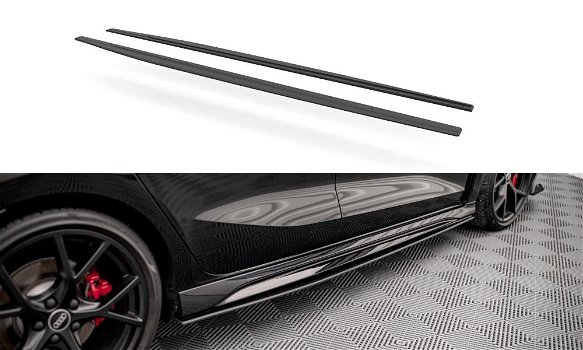 Maxton Design Audi RS3 Sportback 8Y Spoiler Lip Splitter - 4