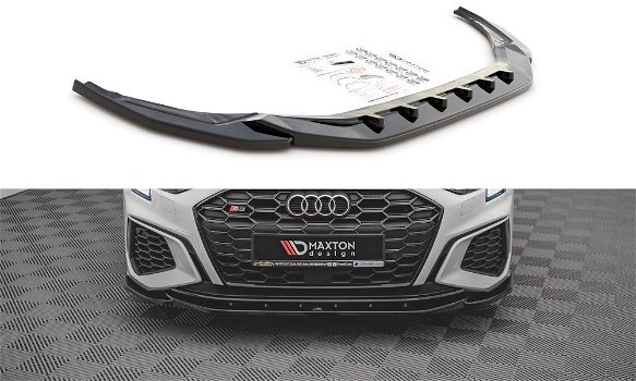 Maxton Design Audi S3 8Y Sedan Spoiler Lip Splitter - 7