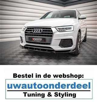 Audi Q3 S Line 8U Facelift Spoiler Lip Splitter - 0