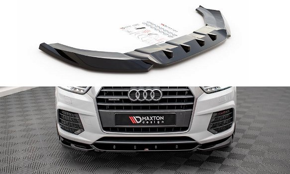 Audi Q3 S Line 8U Facelift Spoiler Lip Splitter - 2