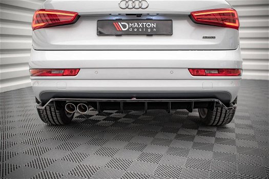 Audi Q3 S Line 8U Facelift Spoiler Lip Splitter - 4