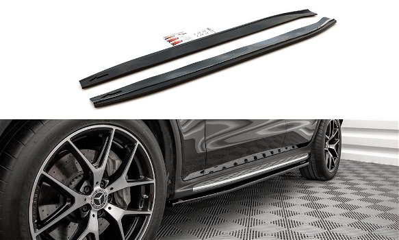 Mercedes GLC AMG Line C253 Facelift Spoiler Lip Splitter - 6