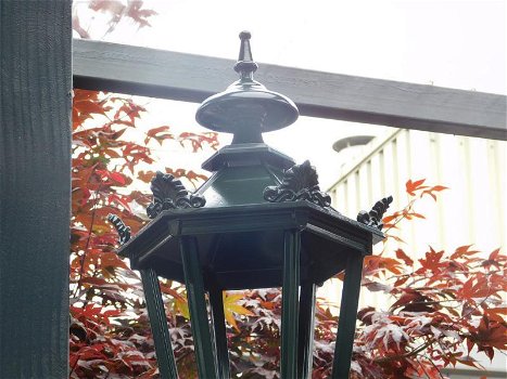 Nostalgische wandlamp, aluminium, groen , lamp - 5