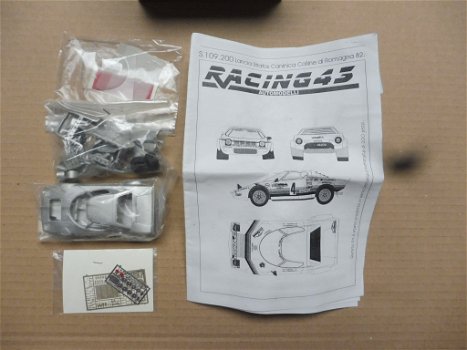 1:43 Racing43 nr.014 metal kit Lancia Stratos 1982 rally - 0