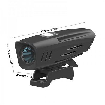 LED FIETSLAMP MTB 900 LUMEN USB OPLAADBAAR - 0