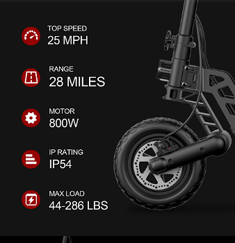 HiBoy Titan Electric Scooter 10'' Tires 800W - 4