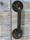 industriële deurgreep, ijzer brons antiek,deurgreep - 4 - Thumbnail